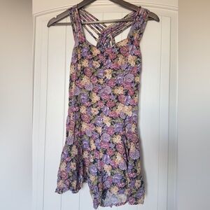 Unused forever new Floral bohemian back detailing playsuit
